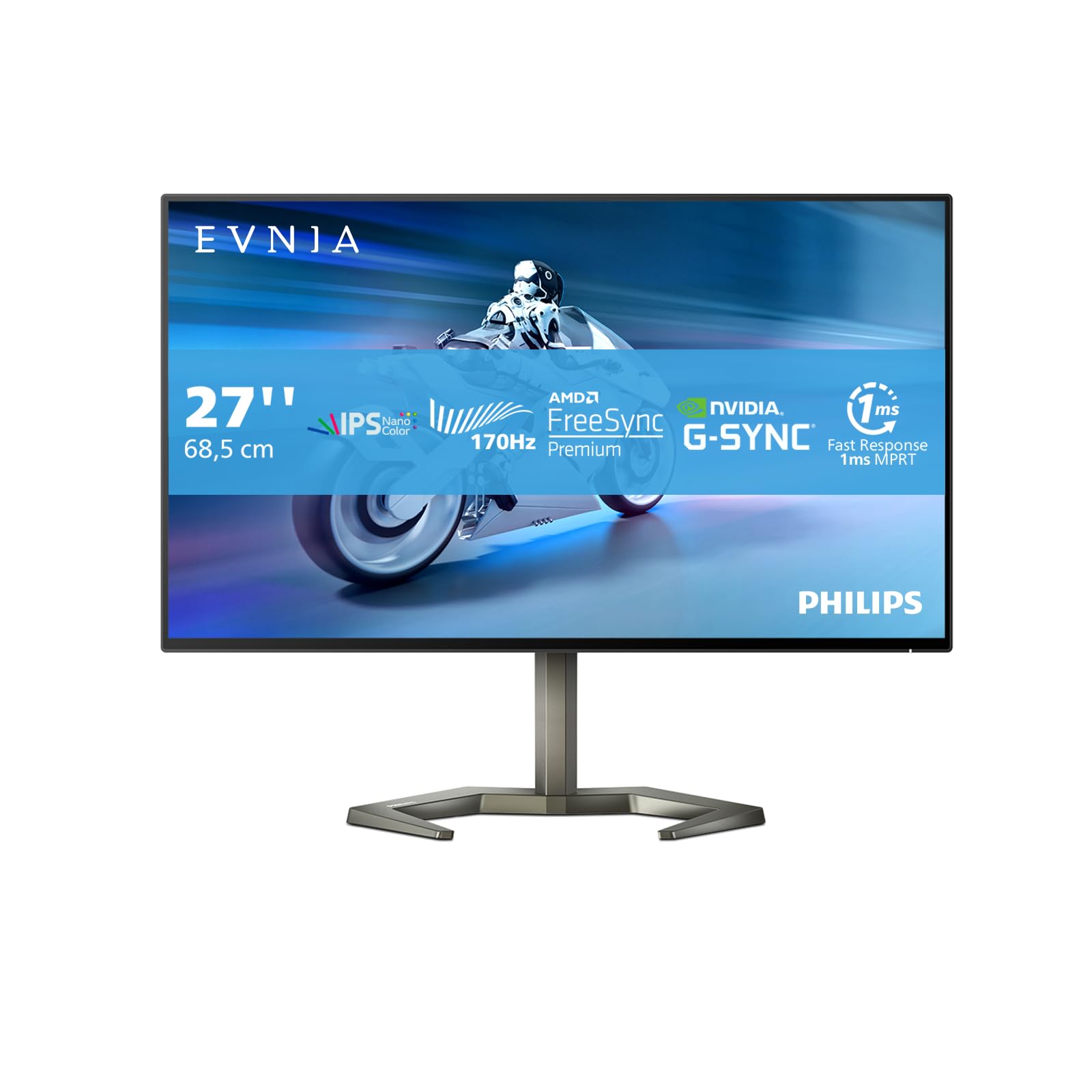 PHILIPS Evnia 27M1N5500ZA - 27 Zoll QHD Gaming Monitor, FreeSync
